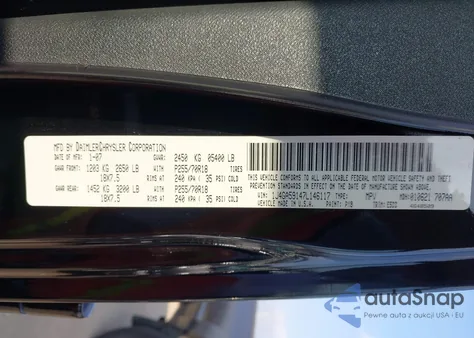 2007 Jeep Wrangler Unlimited Sahara z USA, uszkodzony, nr VIN 1J4GA59147L146117